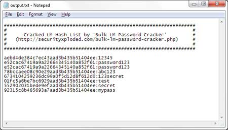 BulkLMPasswordCracker in Action