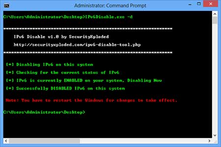 IPv6Disable in Action
