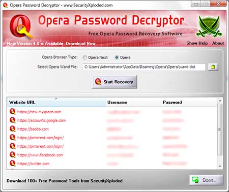 OperaPasswordDecryptor