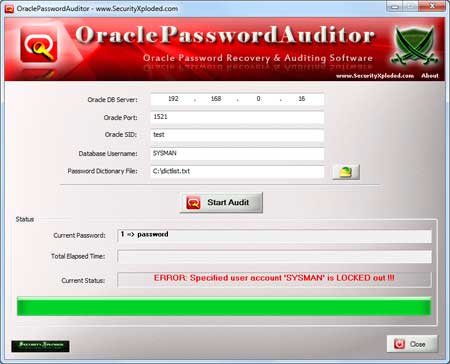 OraclePasswordAuditor  