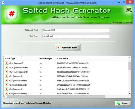 SaltedHashGenerator 