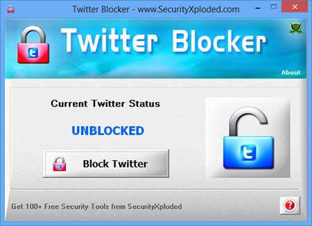 TwitterBlocker Screenshot