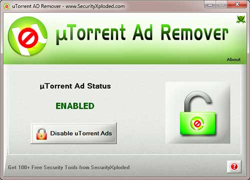 uTorrentADRemover Screenshot